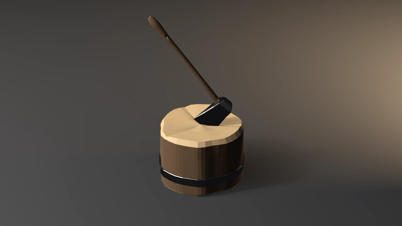 chopping-block render