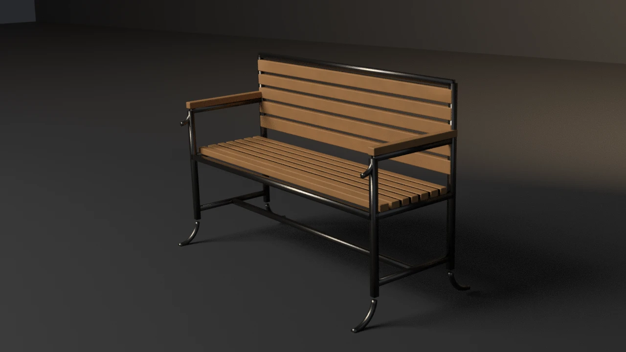 park-bench render