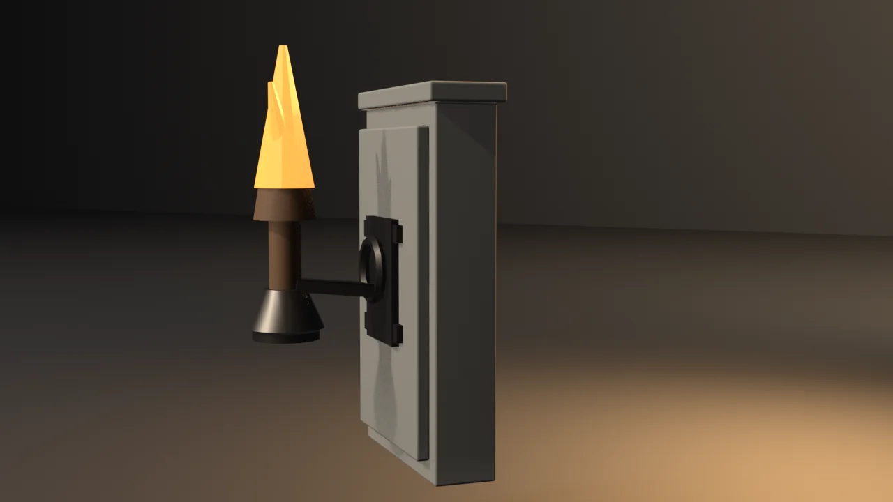 wall-torch render